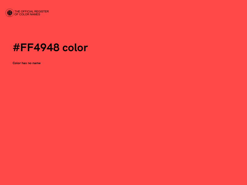 #FF4948 color image