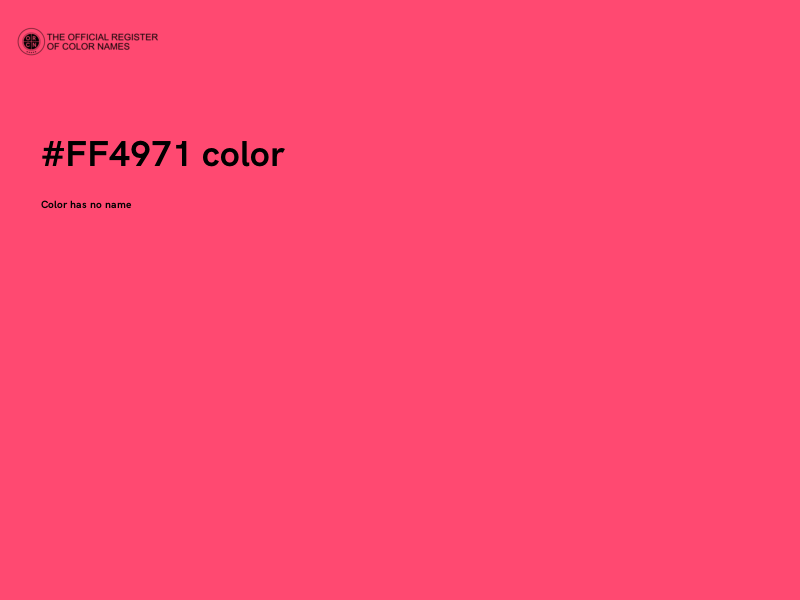 #FF4971 color image