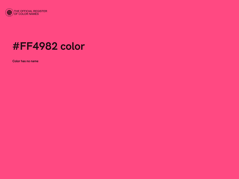 #FF4982 color image