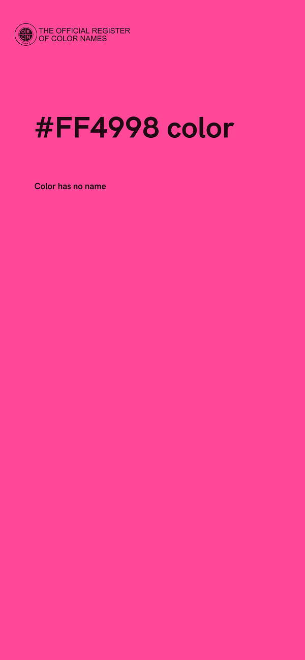 #FF4998 color image