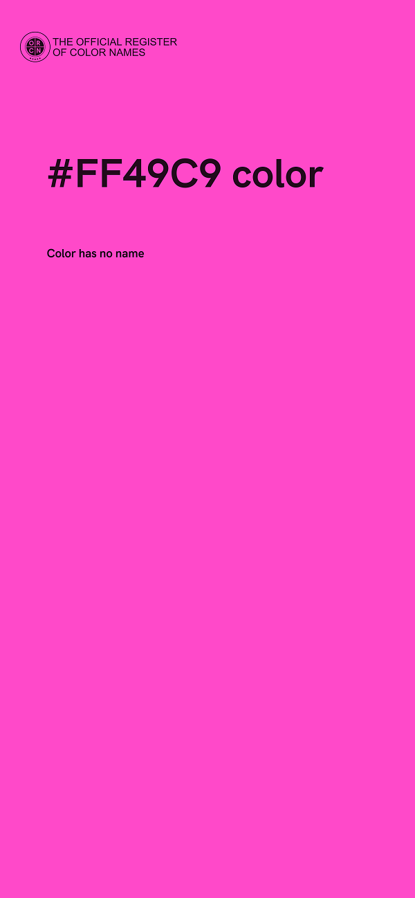 #FF49C9 color image