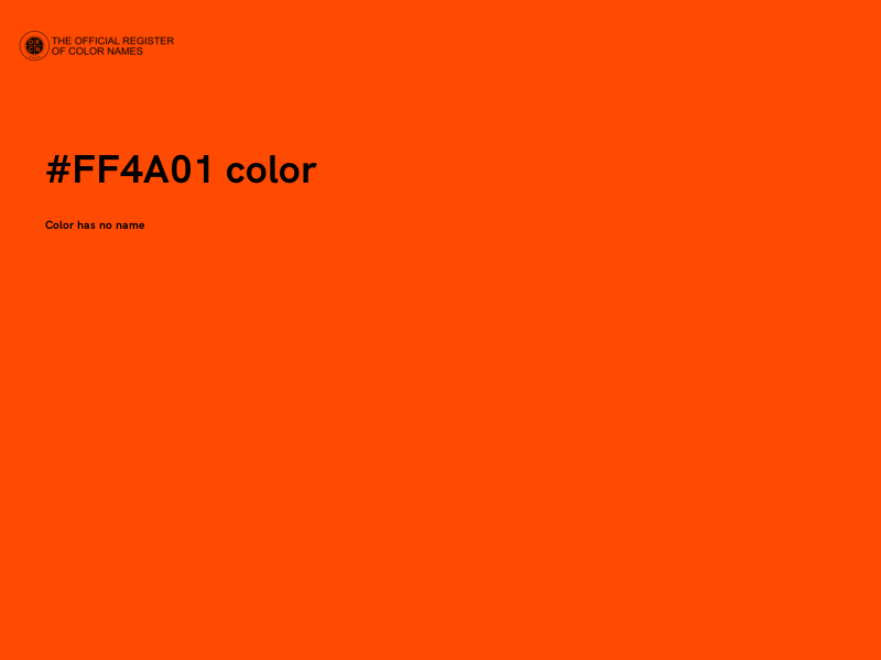 #FF4A01 color image