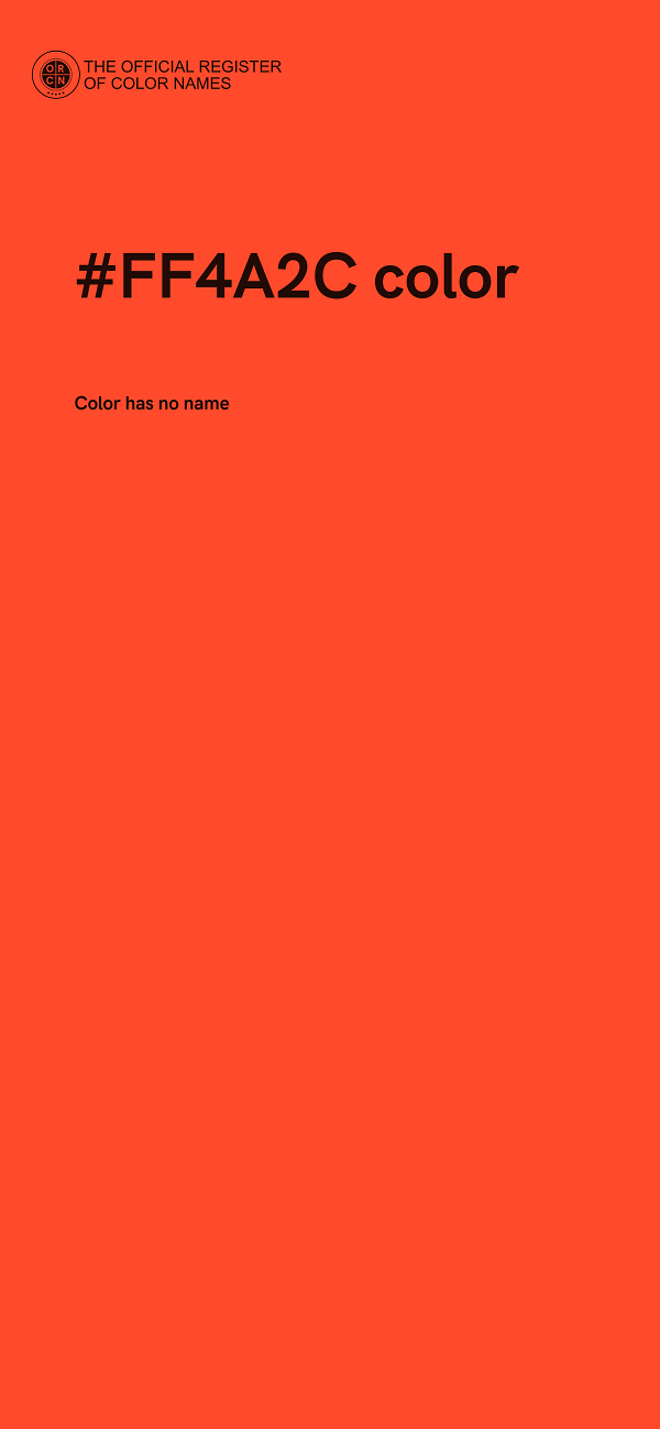 #FF4A2C color image