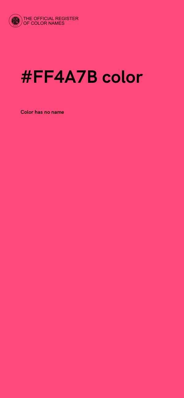 #FF4A7B color image