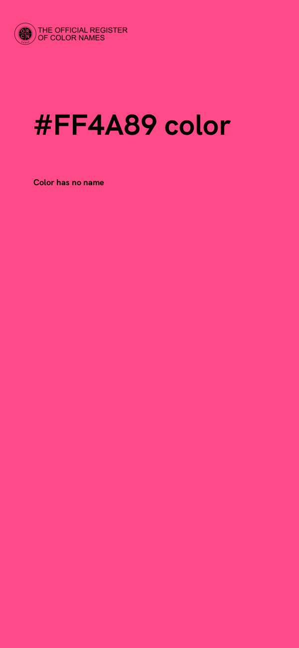 #FF4A89 color image