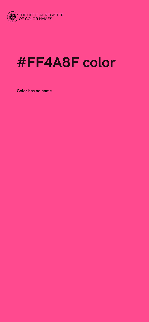 #FF4A8F color image