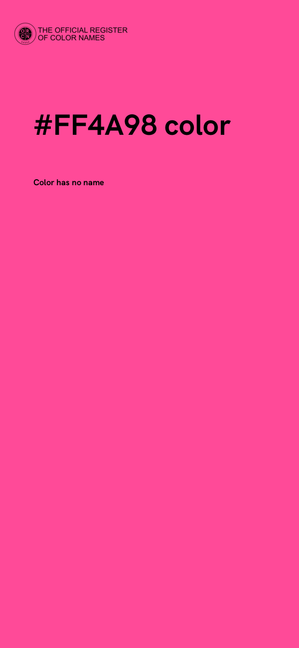 #FF4A98 color image