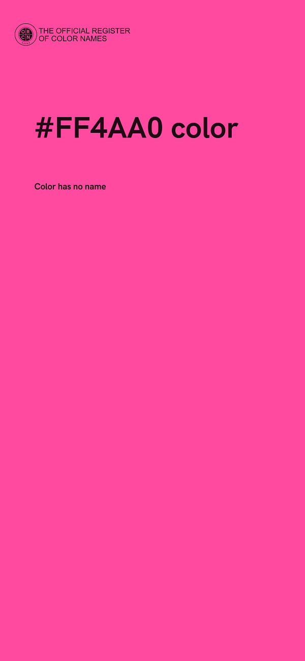 #FF4AA0 color image