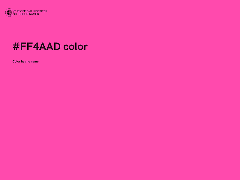 #FF4AAD color image