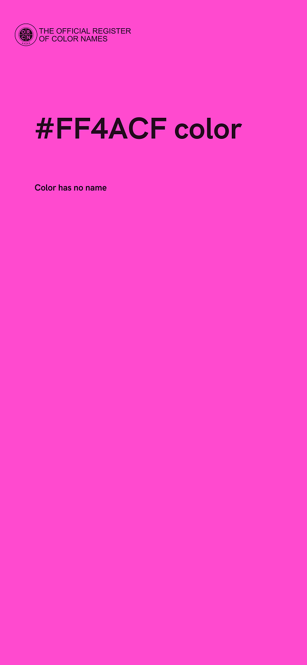 #FF4ACF color image