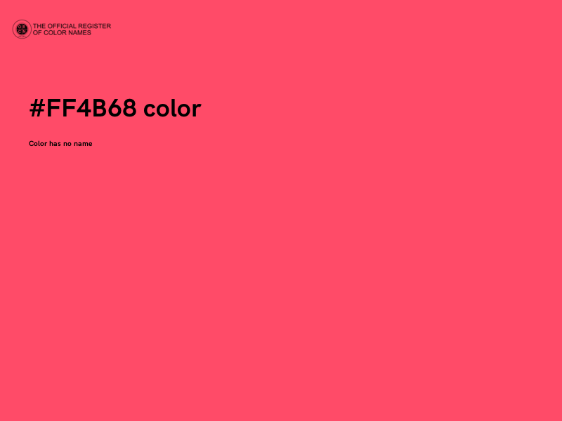 #FF4B68 color image