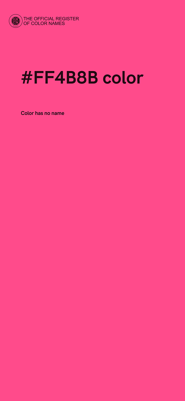 #FF4B8B color image