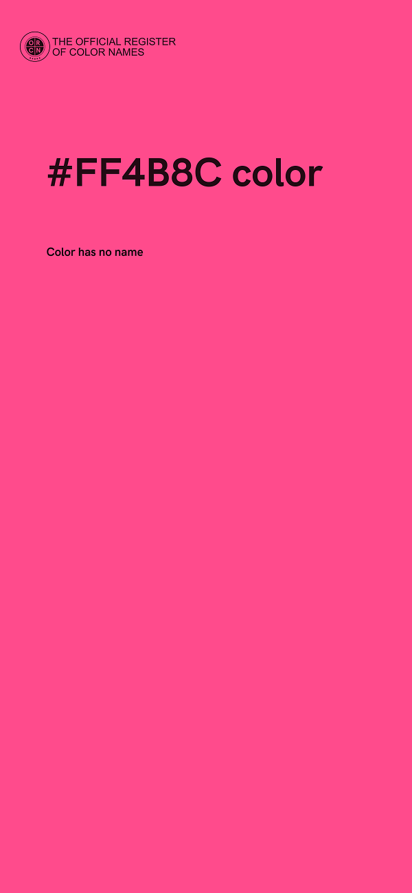 #FF4B8C color image