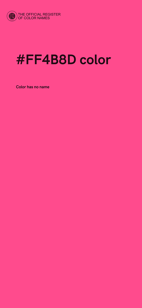 #FF4B8D color image