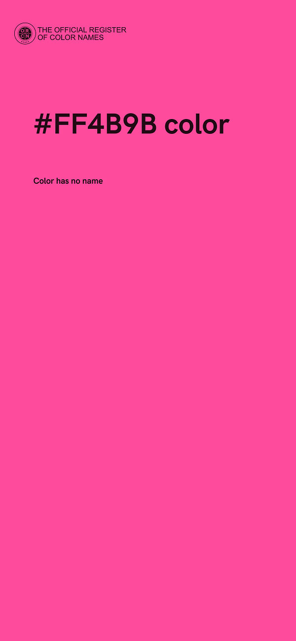 #FF4B9B color image