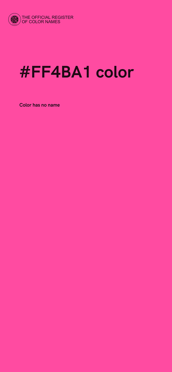 #FF4BA1 color image