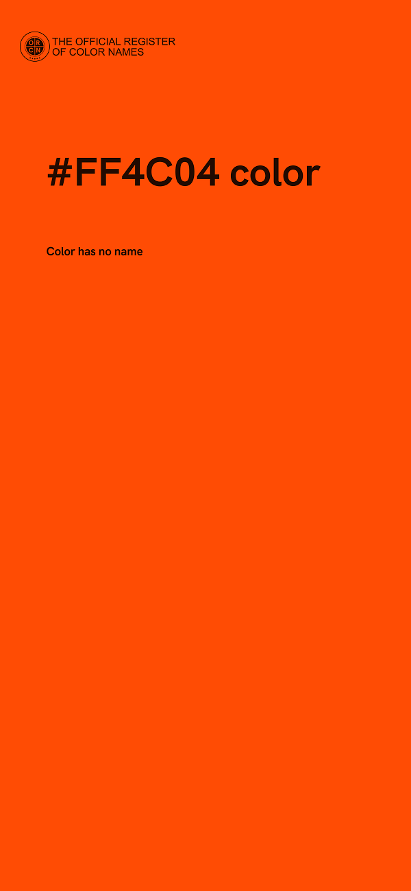#FF4C04 color image