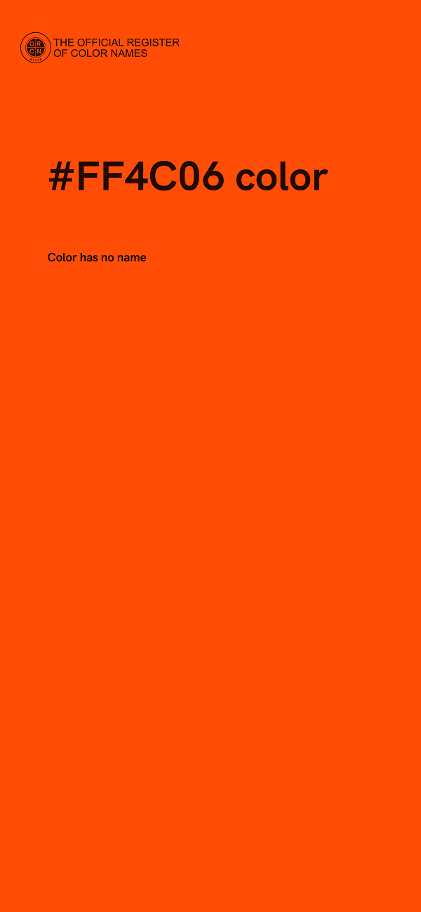 #FF4C06 color image