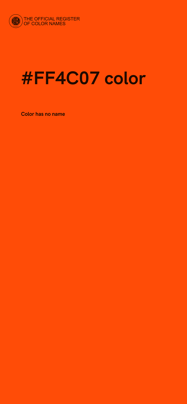 #FF4C07 color image