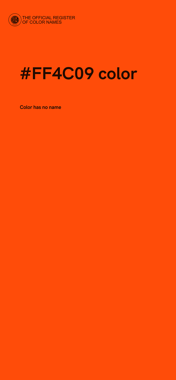 #FF4C09 color image