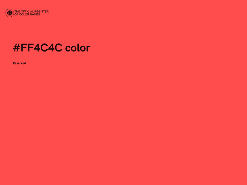 #FF4C4C color image