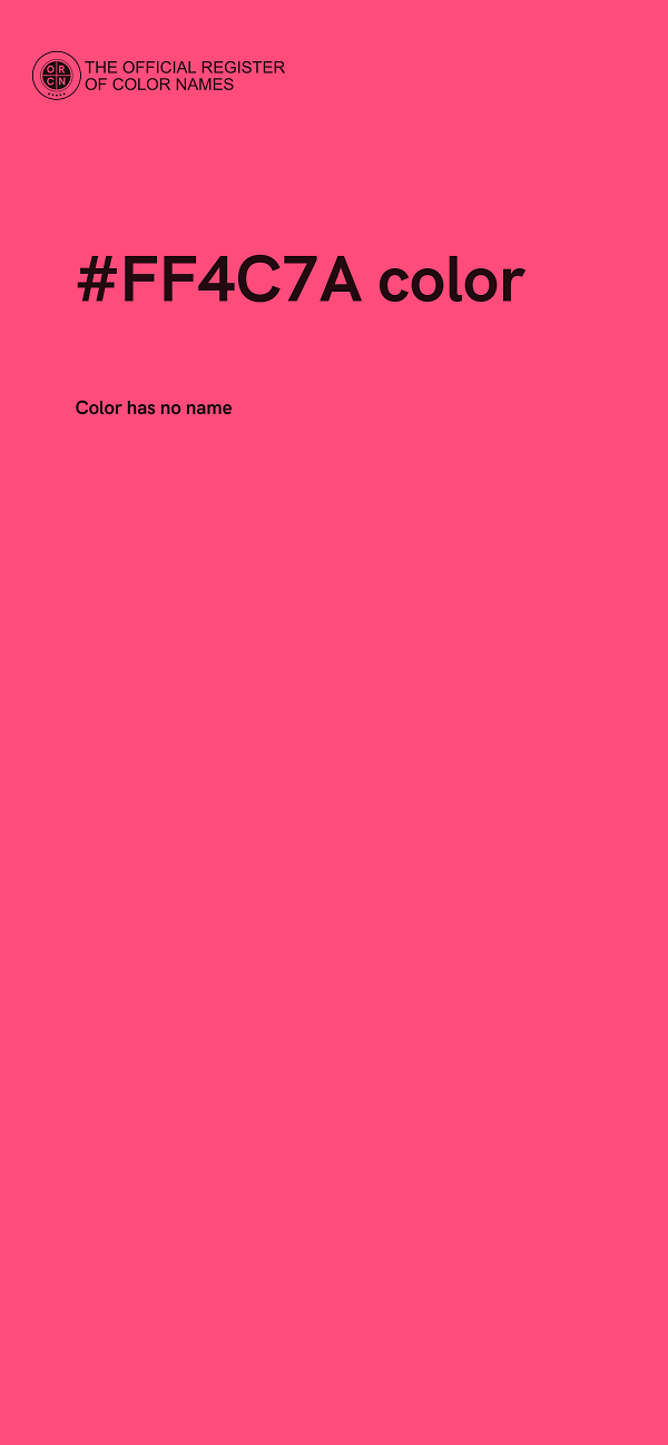 #FF4C7A color image