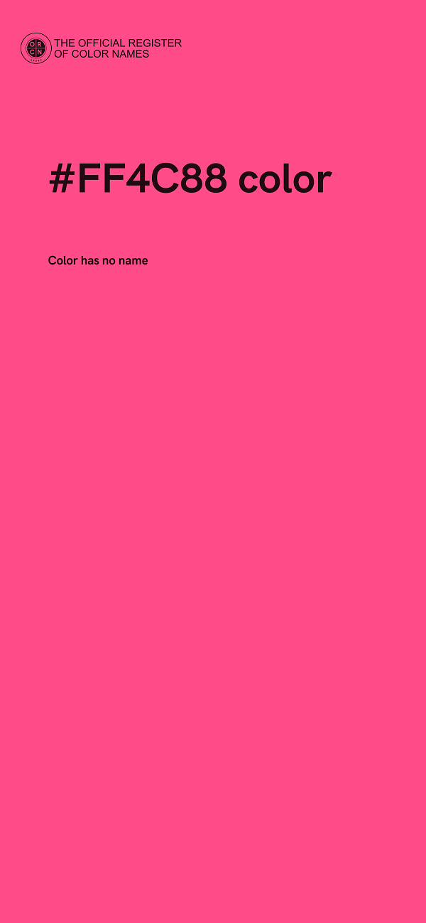 #FF4C88 color image
