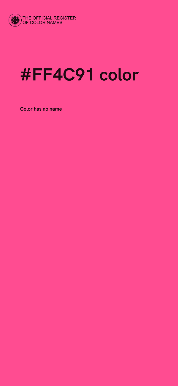 #FF4C91 color image