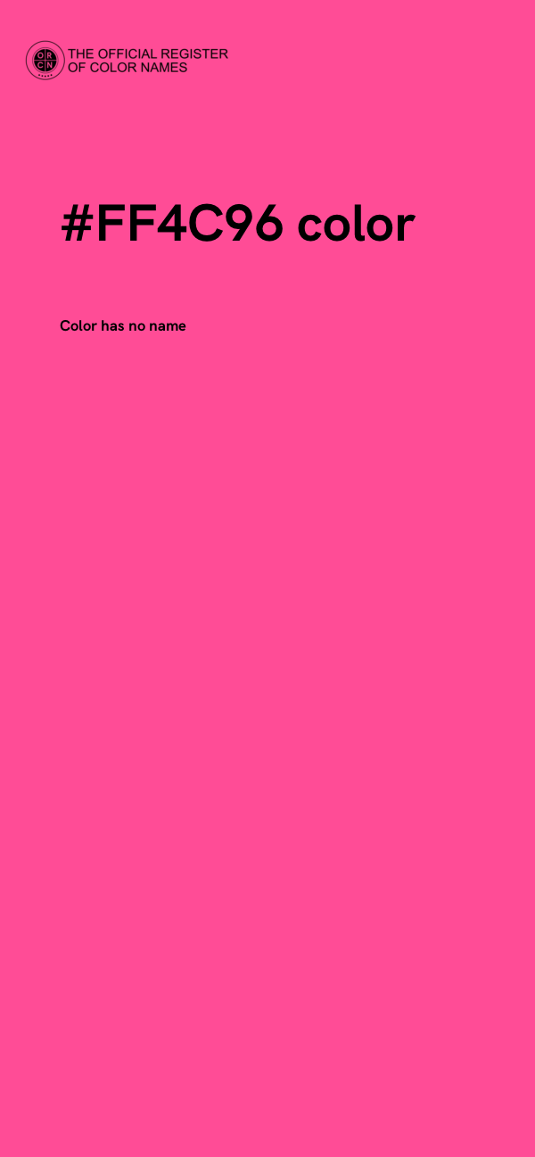 #FF4C96 color image