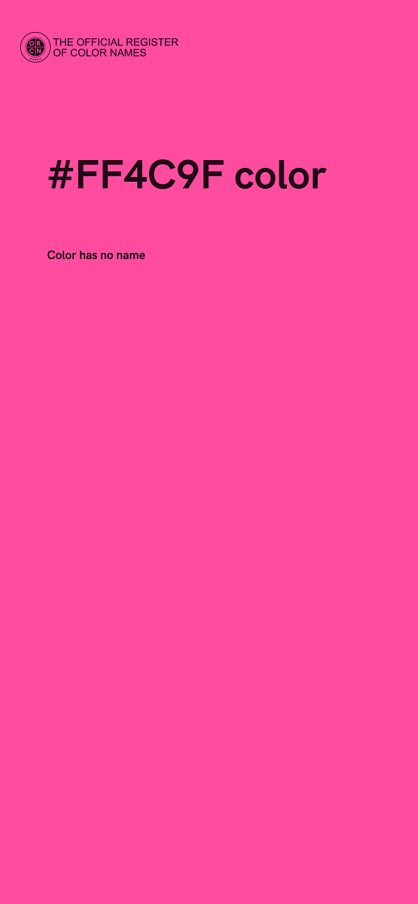 #FF4C9F color image