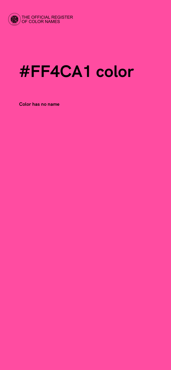 #FF4CA1 color image