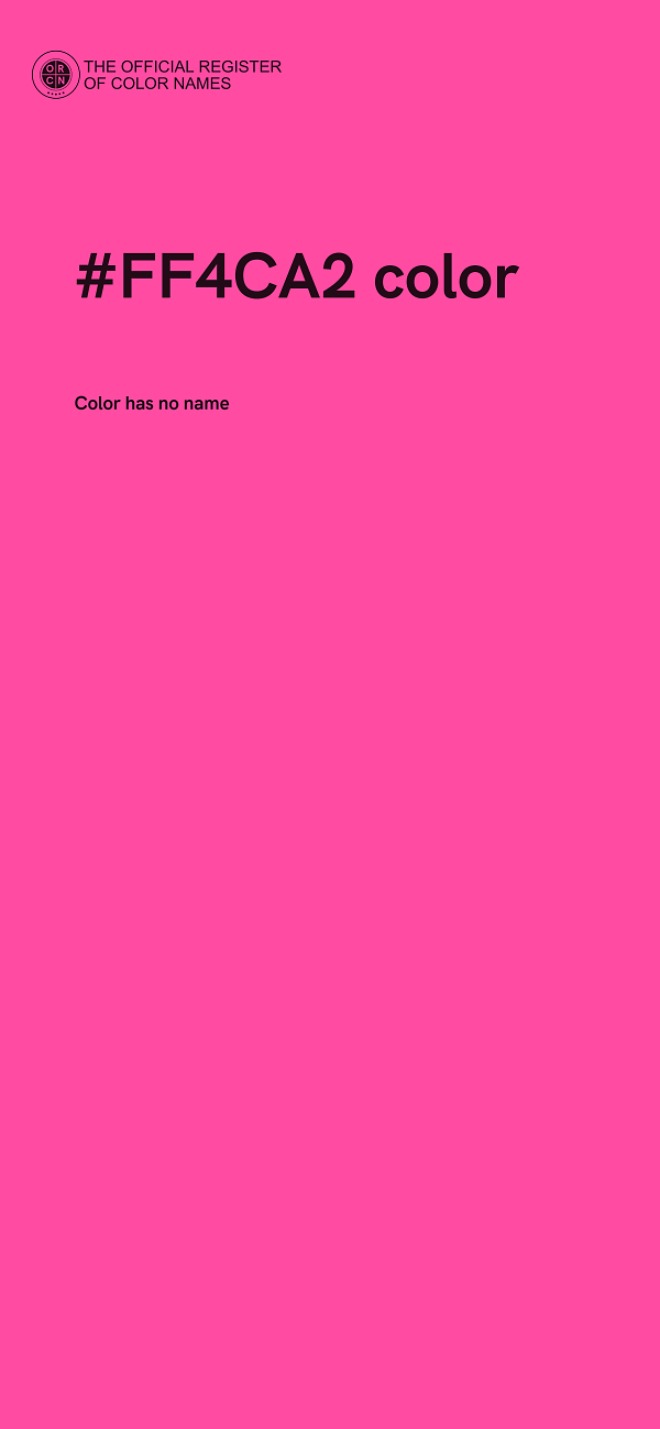 #FF4CA2 color image
