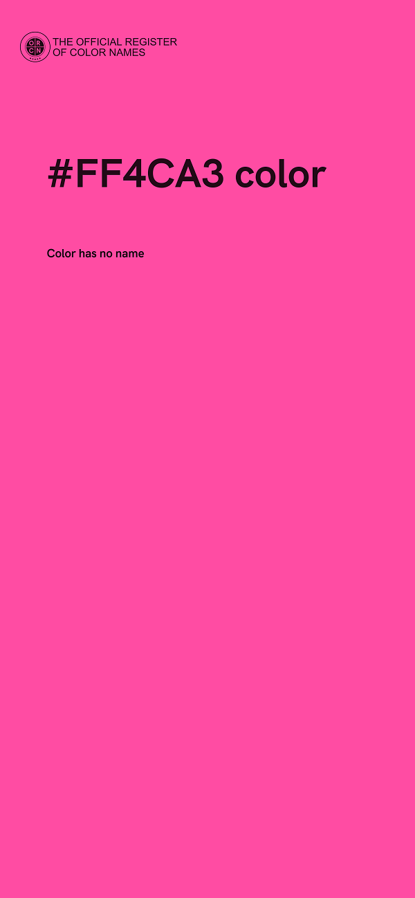 #FF4CA3 color image