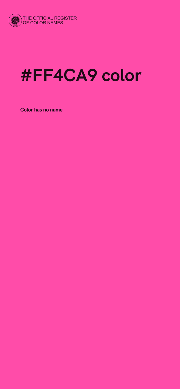#FF4CA9 color image