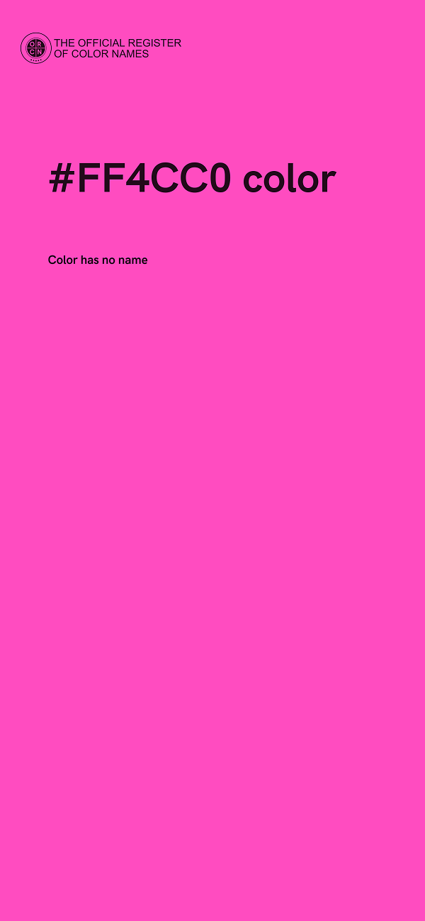 #FF4CC0 color image
