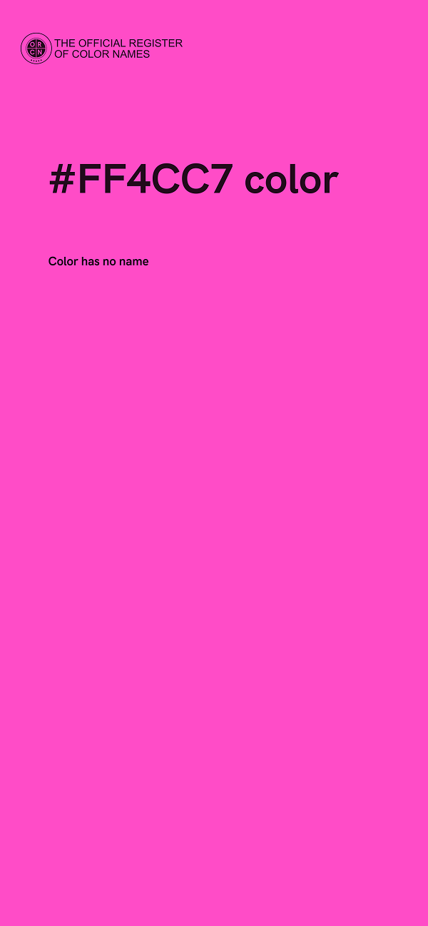 #FF4CC7 color image