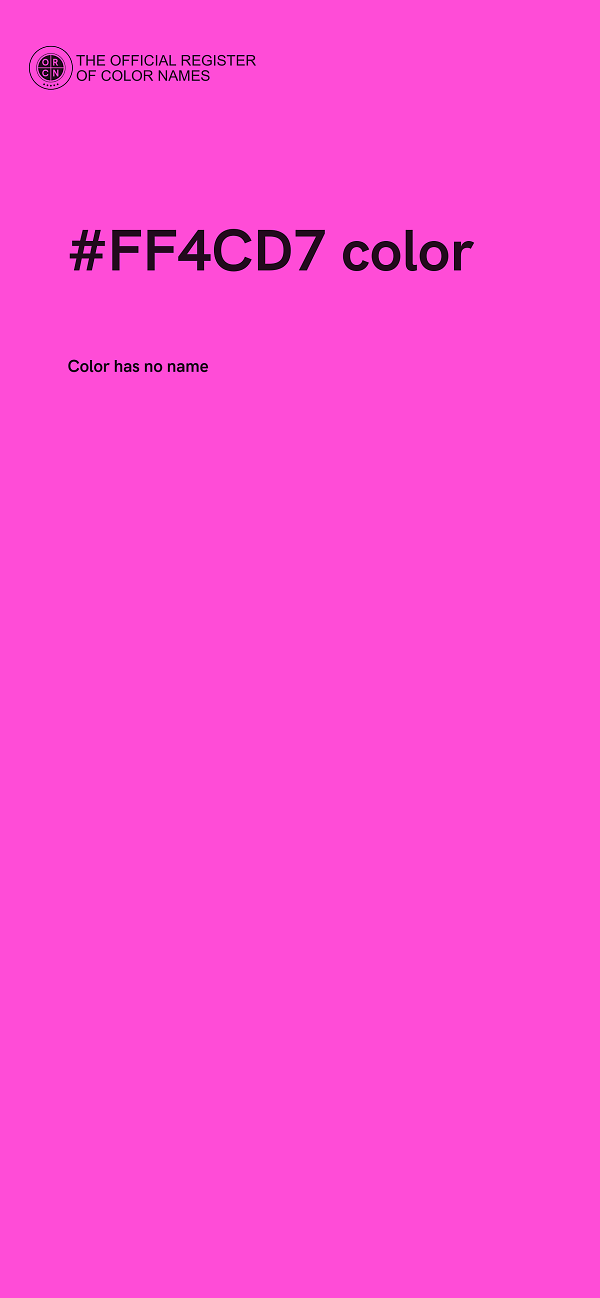 #FF4CD7 color image