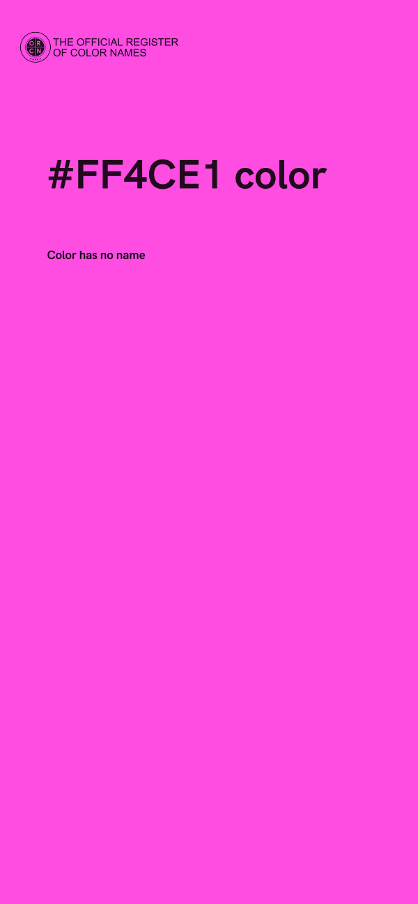 #FF4CE1 color image