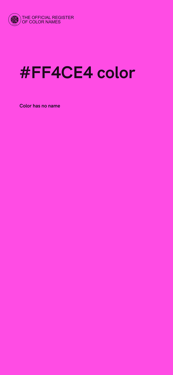 #FF4CE4 color image