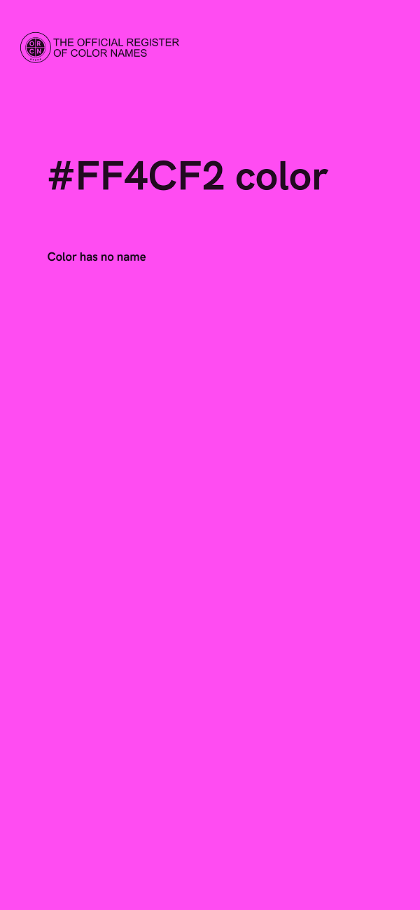 #FF4CF2 color image