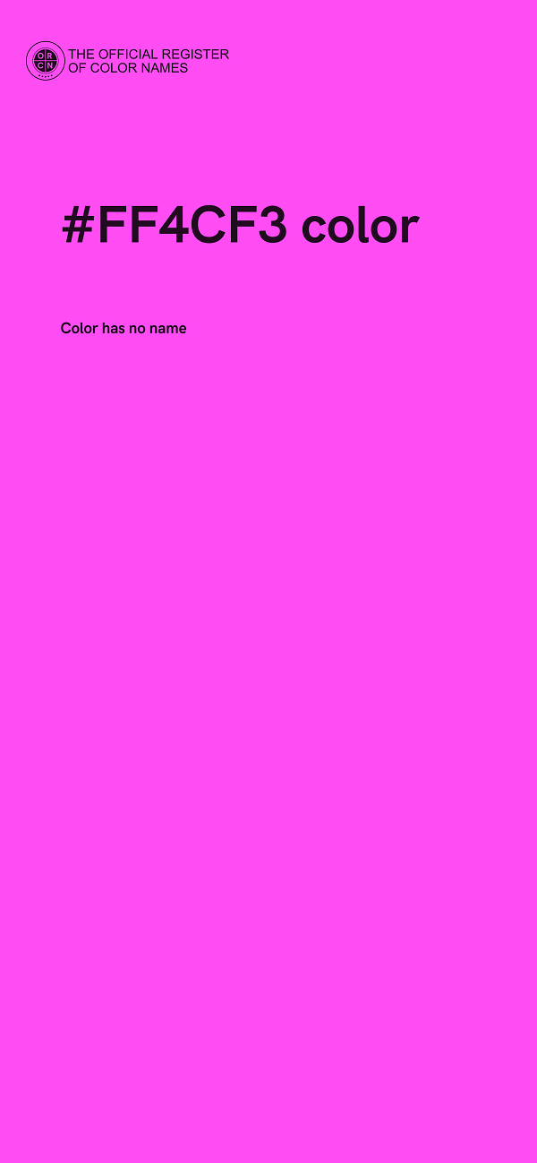 #FF4CF3 color image