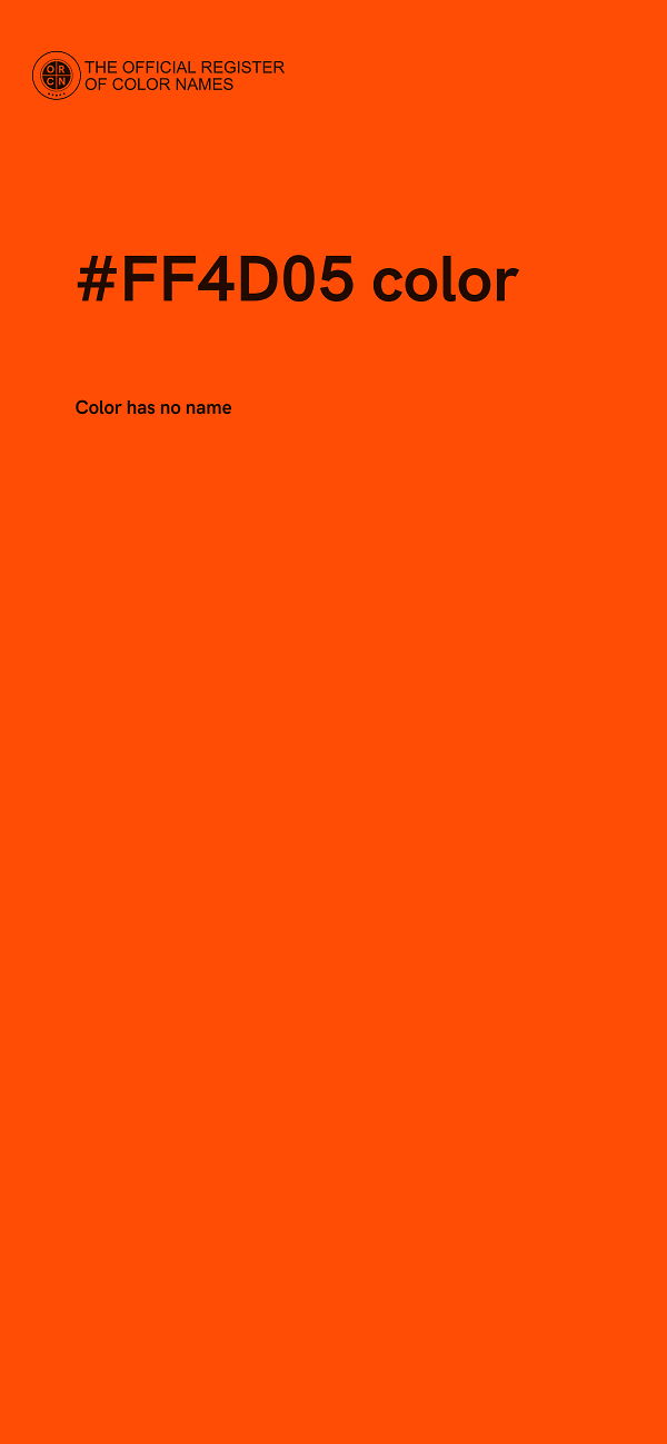 #FF4D05 color image