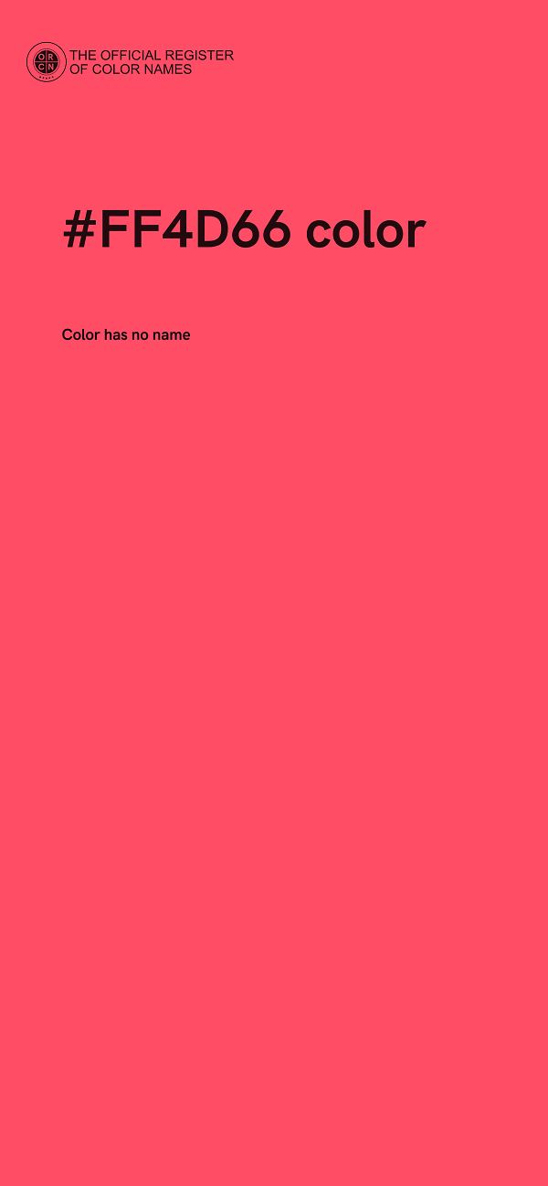 #FF4D66 color image
