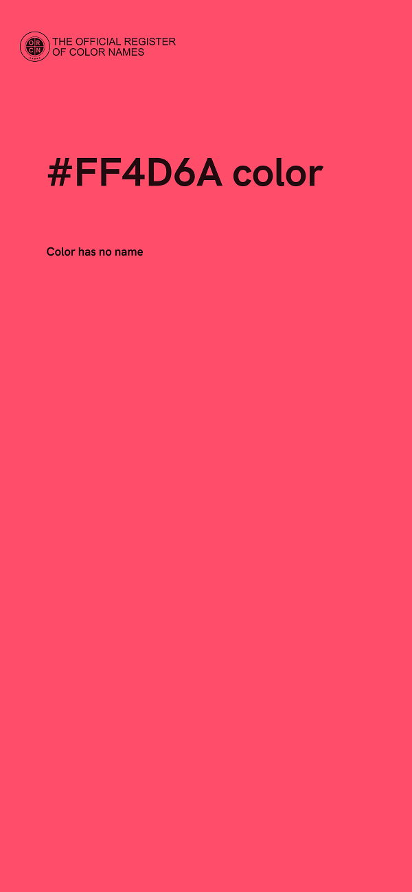 #FF4D6A color image