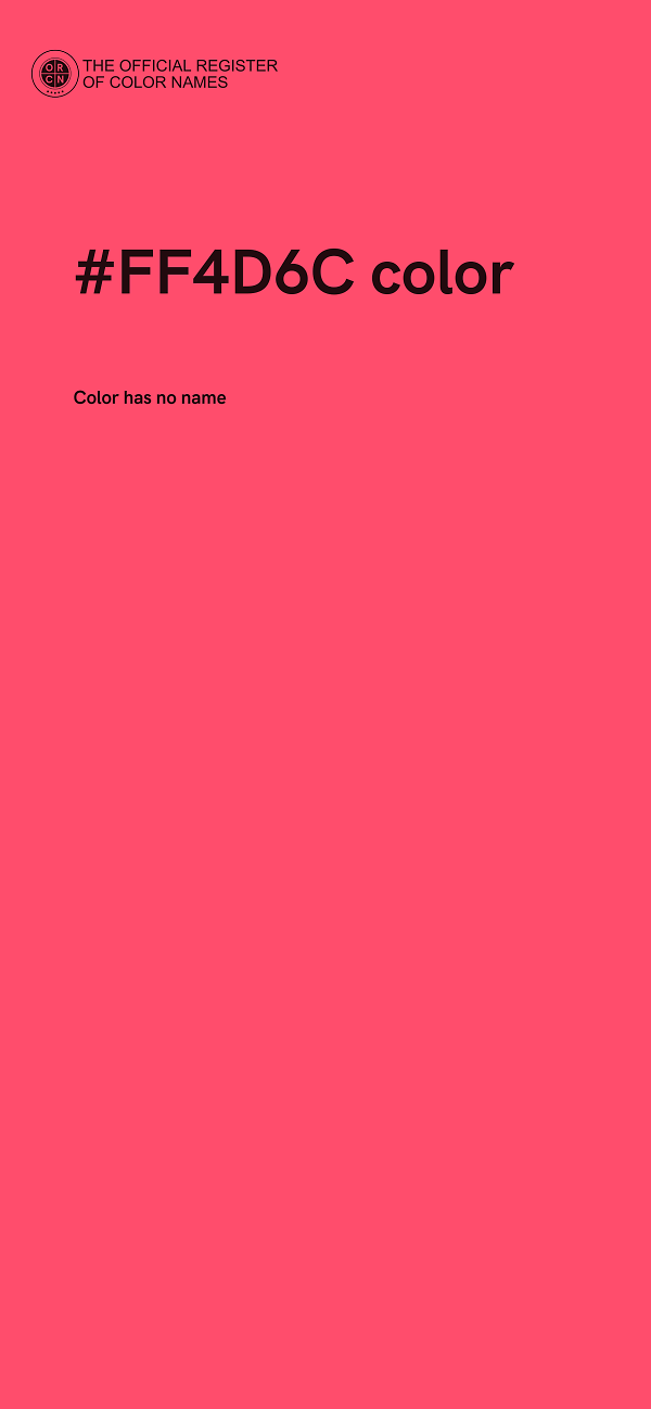 #FF4D6C color image