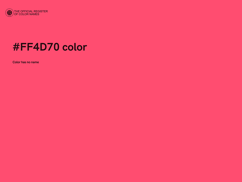 #FF4D70 color image