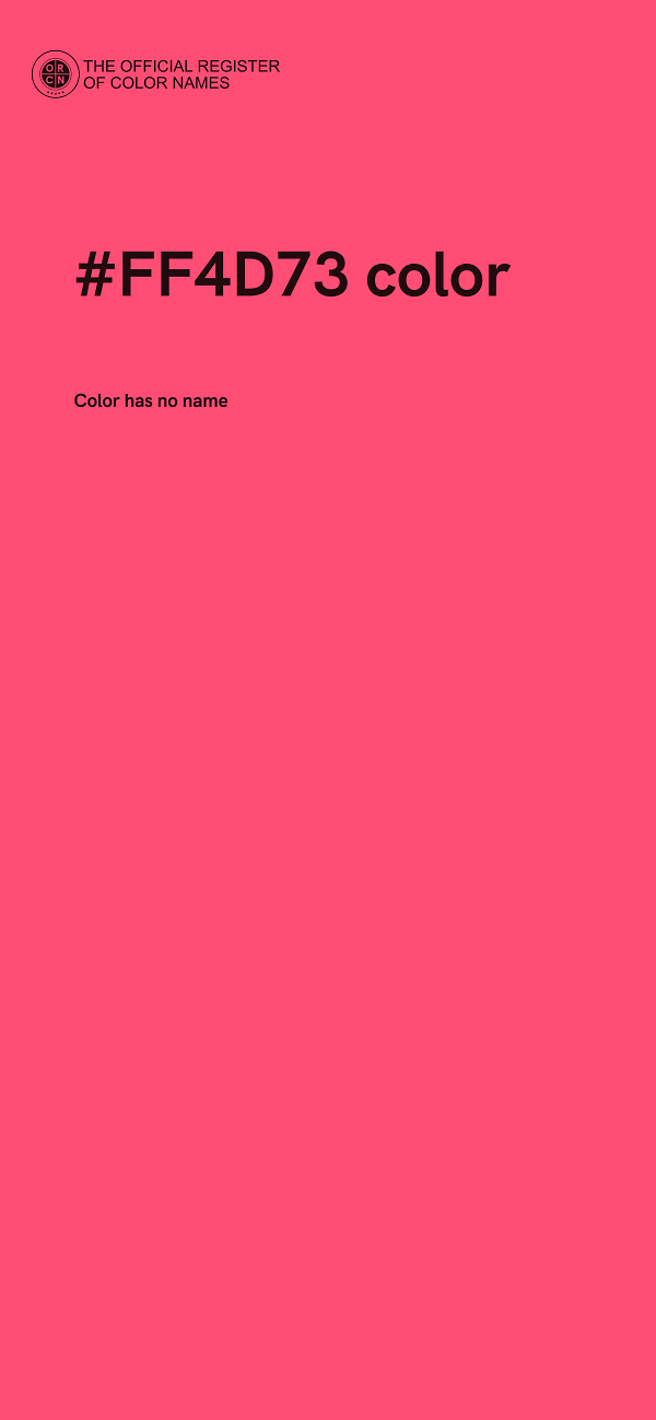 #FF4D73 color image