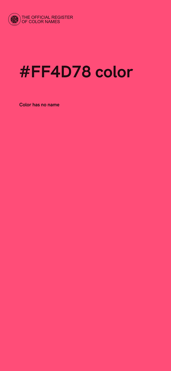 #FF4D78 color image