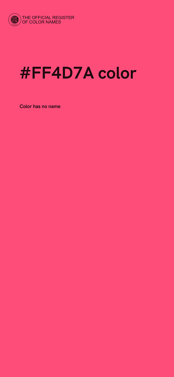 #FF4D7A color image
