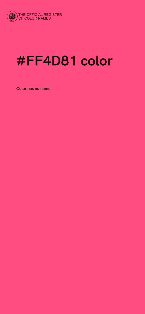 #FF4D81 color image